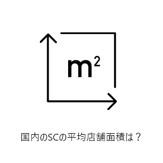 国内のSCの平均店舗面積は？：17,348平米（2022年12月末時点）