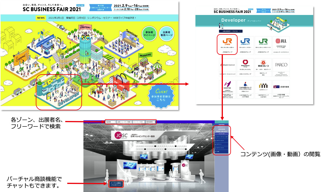 SC BUSINESS FAIR 2021 ONLINE のご参加・出展者ブースの閲覧・セミナー視聴について